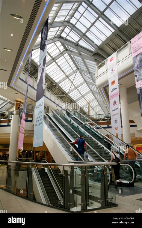 Escalators At Lakeside Shopping Centre Thurrock Essex England Uk