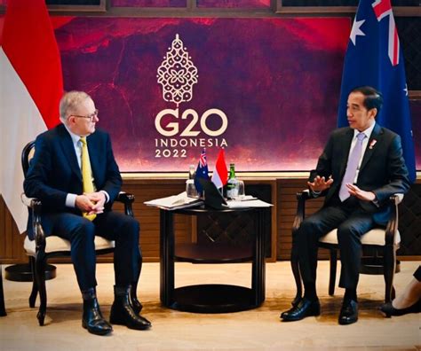 Foto Presiden Jokowi Apresiasi Dukungan Australia Untuk G Indonesia