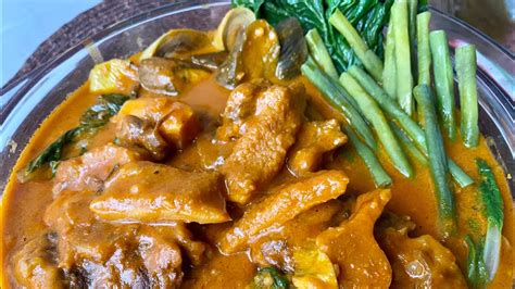 Oxtail Kare Kare In Real Peanut Butter Sauce Complete Ingredients Karekare Recipe Youtube