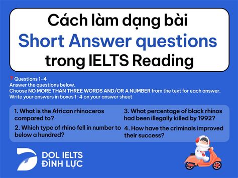 Cách làm dạng Short Answer Questions IELTS Reading