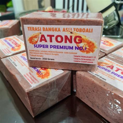 Jual Terasi Bangka Premium Atong Belacan Bangka Asli Toboali Kg