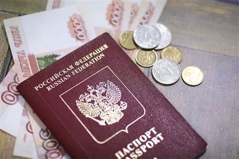 Premium Photo Russian Passport And Rubles Banknotes