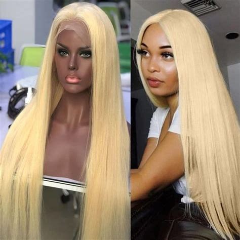 Blonde Lace Front Wig Transparent Hd Lace Frontal Wig Etsy