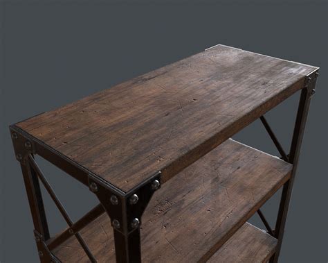 3D model Industrial Style Bookshelf VR / AR / low-poly | CGTrader