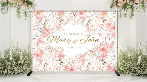 Wedding Backdrop Wedding Photo Backdrop Square Signs