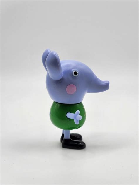 Peppa Pig Edmond Elephant Figure Green Shirt Sun Peppas Friends