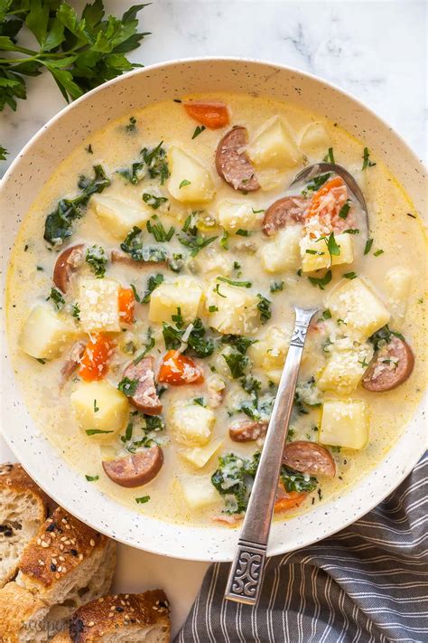 Sausage Potato Soup With Kale The Recipe Rebel