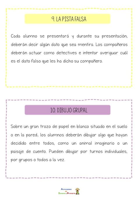 10 Dinámicas Para Romper El Hielo Los Primeros Días De Clase Teacher Life School Teacher