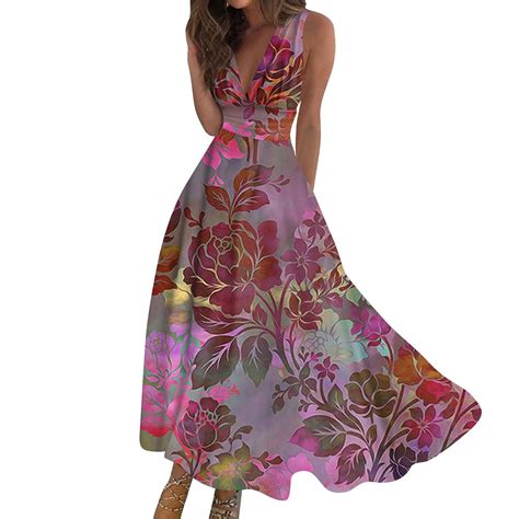 Paaisye Sleeveless Long Maxi Dresses For Women Outdoor Daily Summer Sun