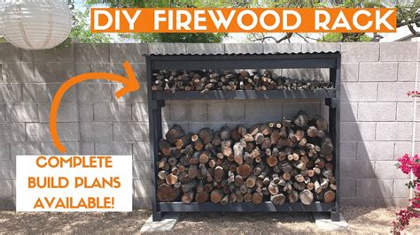 DIY Outdoor Firewood Rack YouTube