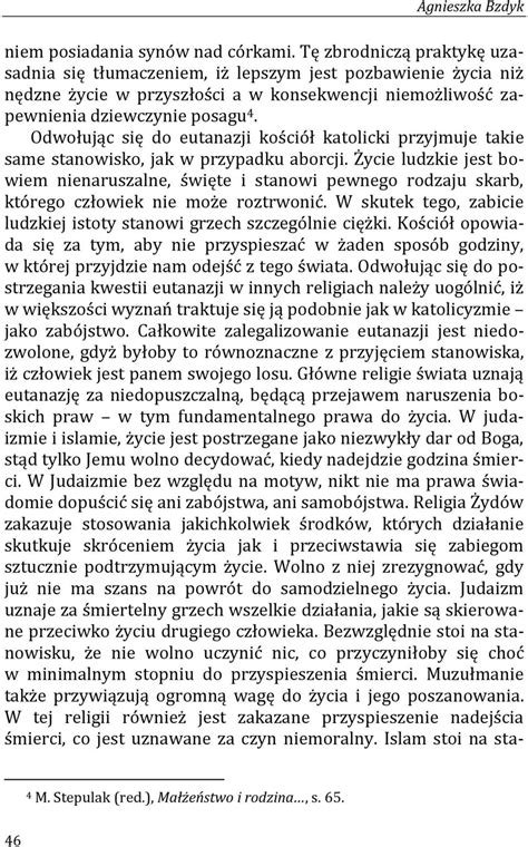 Aborcja I Eutanazja W Polskim Prawie Karnym Wybrane Zagadnienia PDF