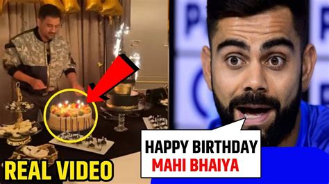 Watch Virat Kohli Wishes Ms Dhoni On His Nd Birthday Ms Dhoni