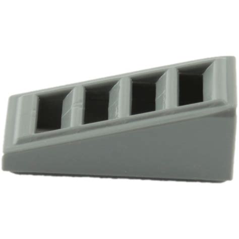 LEGO Dark Stone Gray Slope 1 X 2 X 0 7 18 With Grille 61409