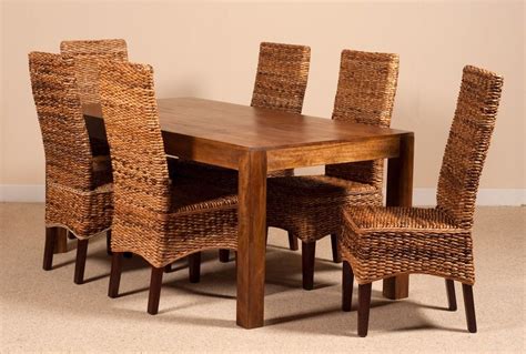 Rattan Dining Chairs Set Of At Salvador Buck Blog