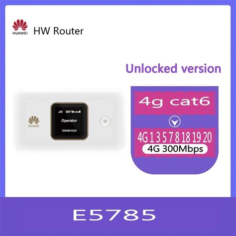 Unlocked Huawei E5785 E5785 320 300Mbps 4G LTE Cat6 Mobile WiFi Router