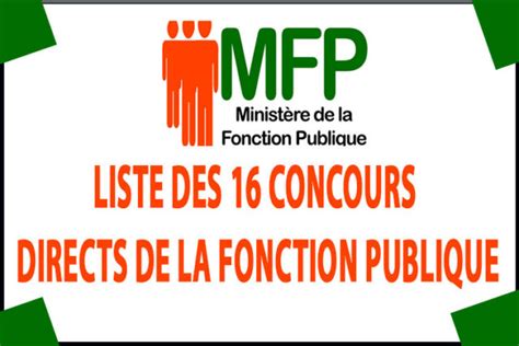 Liste Des Concours Directs De La Fonction Publique Trouver Travail