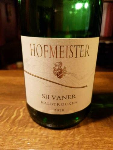 Hofmeister Silvaner Halbtrocken Vivino Us