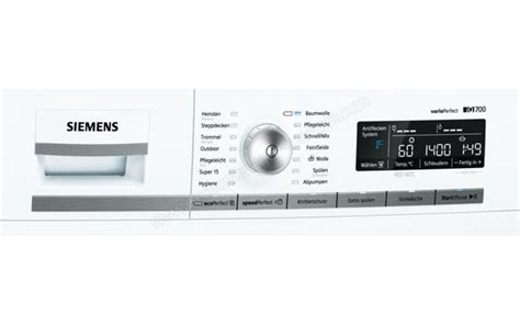 Siemens Wm W Fiche Technique Prix Et Avis