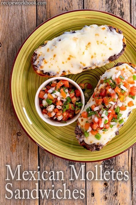 Mexican Molletes Sandwiches Texas Recipe Workbook