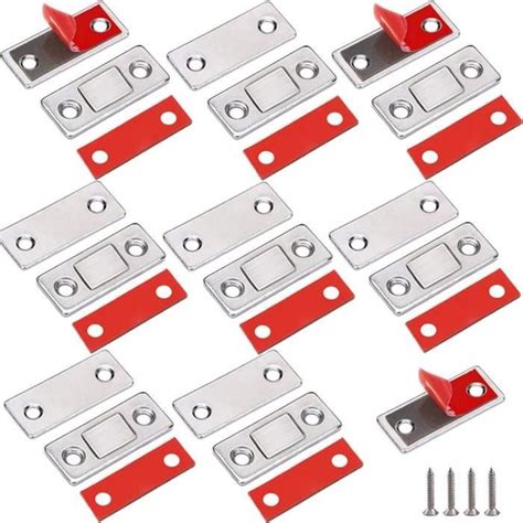 Loquet Magnetique Pi Ces Ultra Mince Aimant De Porte Placard Adh Sif