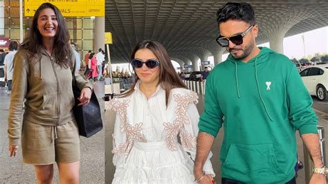 Hanshika Motwani With Husband And Dhvani Bhanushali Spotted At Airport