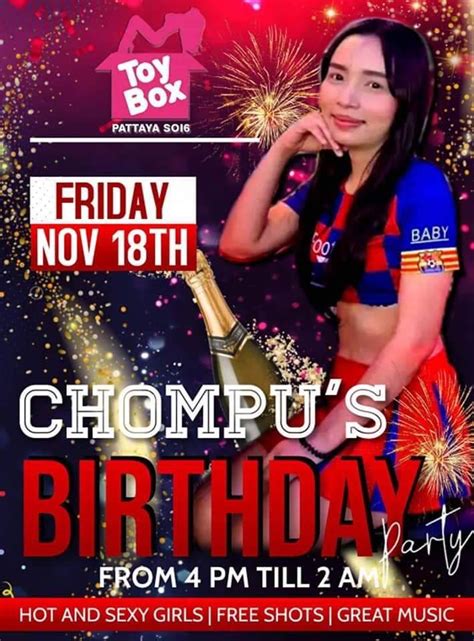 Toy Box Soi 6 Pattaya On Twitter Its Chompus Birthday Party Today