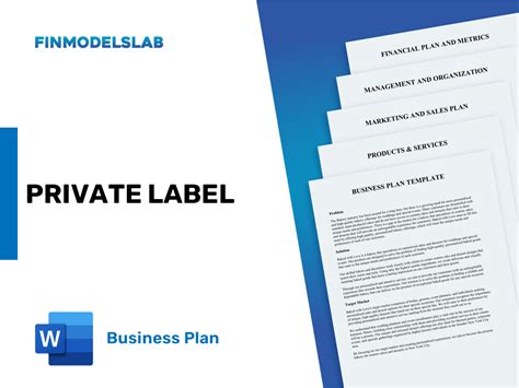 Create A Profitable Private Label Business Plan With Our Template