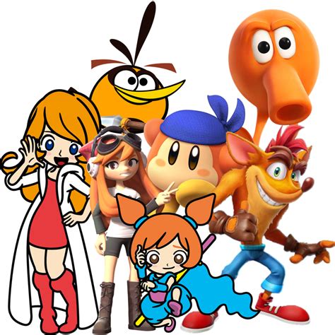 All characters with Orange Color by Noe0123 on DeviantArt