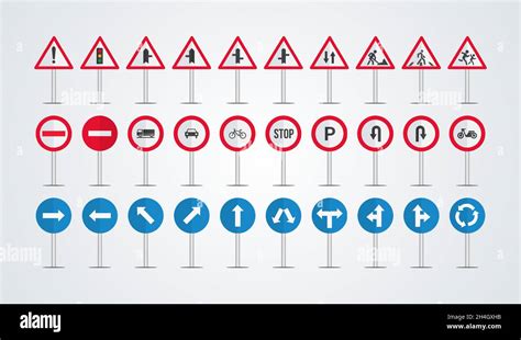 Traffic Signs And Symbols Vector