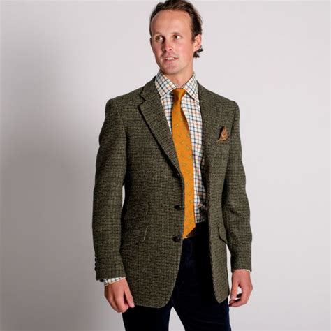 Green Callanish Harris Tweed Jacket | Men's Country Clothing | Cordings