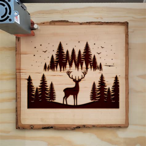 Majestic Forest Deer Svg For Cricut Silhouette Laser Machines