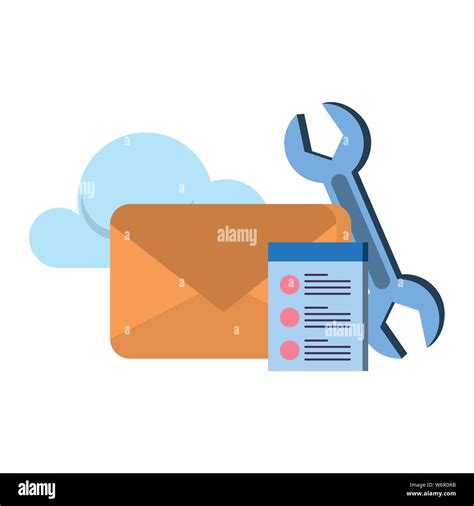 email message digital card cartoon Stock Vector Image & Art - Alamy