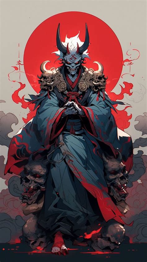 Red Demon loard wallpaper | Samurai art, Samurai artwork, Character art