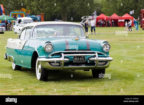 Classical 1955 Pontiac Star Chief Two Door Automobile Stock Photo Alamy