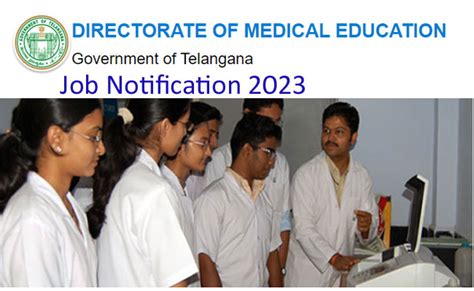 Telangana DME Notification 2023 For Walk In Interviews For Professor