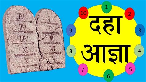 दहा आज्ञाविषयी माहिती Ten Commandments In Marathi Youtube