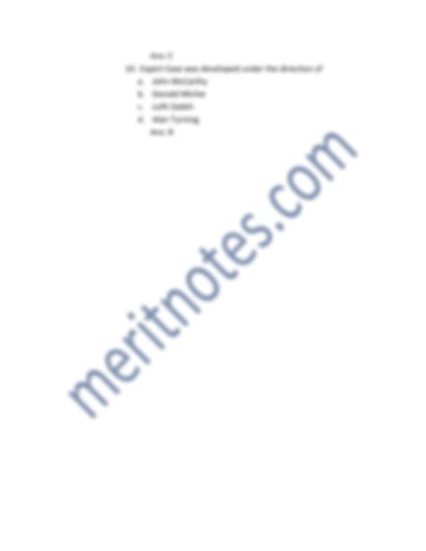 Questions Artificial Intelligence 12