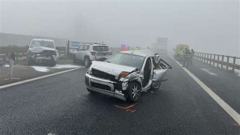 Mass Pile Up On The Brenner Motorway Thick Fog Causes A Field Of