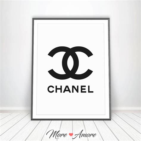 Chanel Logo Chanel Art Print Fashion Wall Decor Chanel Decor | Etsy