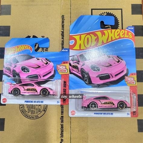 Hot Wheels Porsche 911 GT3 RS Pink Long Short Card 2025 Shopee Malaysia