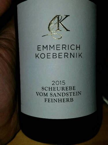 Emmerich Koebernik Vom Sandstein Scheurebe Feinherb Vivino US