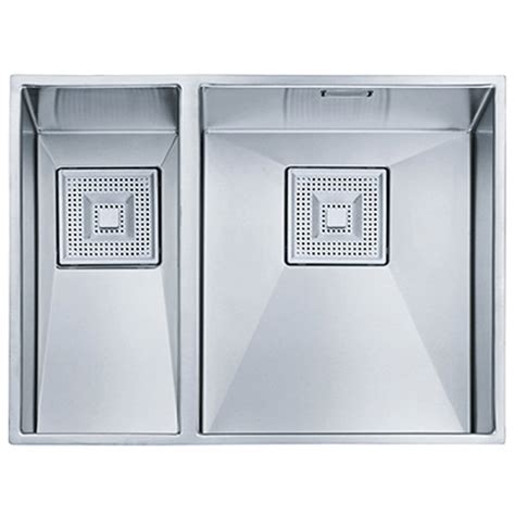 Franke Peak 15 Bowl Silk Stainless Steel Undermount Kitchen Sink