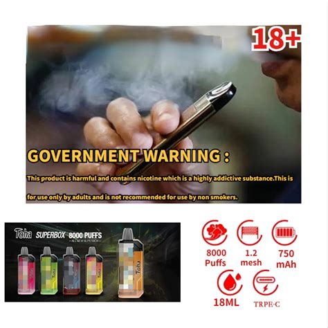 Toha SuperBox 8000 Puffs Disposable Pod Vape Legit Portable