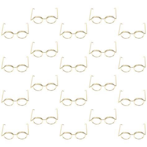 20 Pcs Metal Mini Glasses Frame Doll Eyeglasses Toys For Girls Miniature Things Ebay