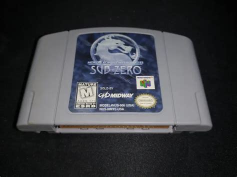 MORTAL KOMBAT MYTHOLOGIES Sub Zero Nintendo 64 N64 Authentic Nrmt Jeu