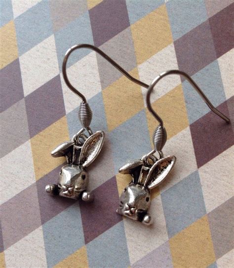 Hare Earrings Wild Hare Earrings Rabbit Earrings Bunny Earring Etsy