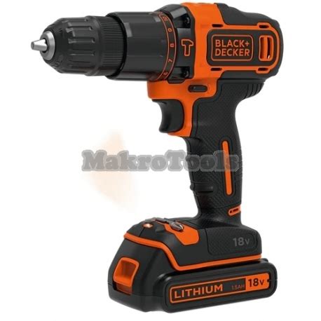 BLACK DECKER Taladro percutor Batería 18V 1 5Ah Cargador