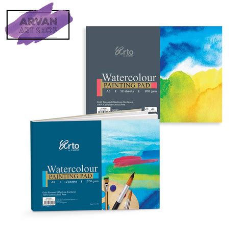 Campap Arto A5 Watercolour Paper Painting Pad 12sheets 100 Cotton