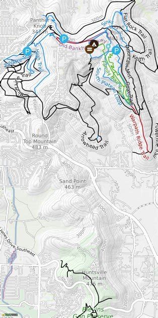 Monte Sano State Park Trail Map - Black Sea Map