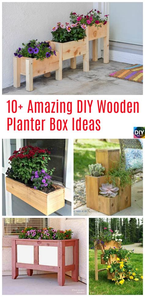 10+ Amazing DIY Wooden Planter Box Ideas - DIY 4 EVER